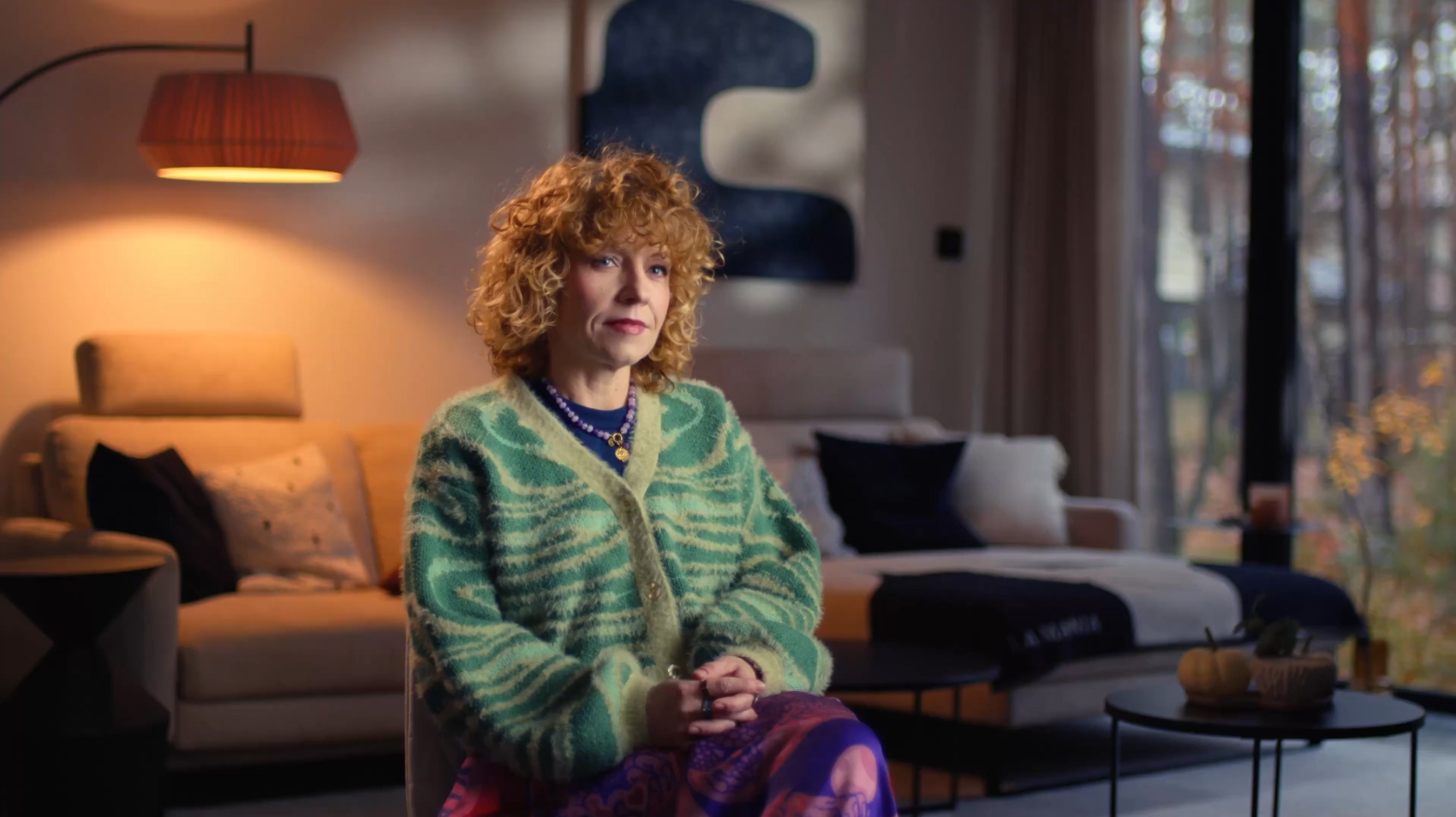 Była pacjentka onkologiczna w trakcie opowieści o chorobie - widok z filmu o rozmowie z bliskimi